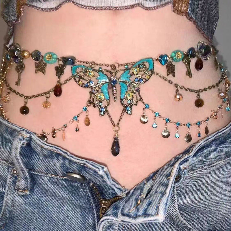 Butterfly Beaded Necklace